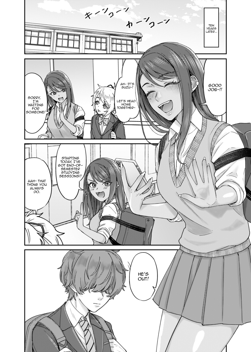 Hentai Manga Comic-Story About A Secret Study Session With My Black Gyaru Childhood Friend-Read-3